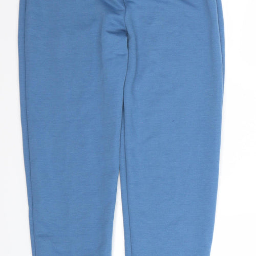 PRETTYLITTLETHING Womens Blue  Jersey Jogger Trousers Size 6 L27 in