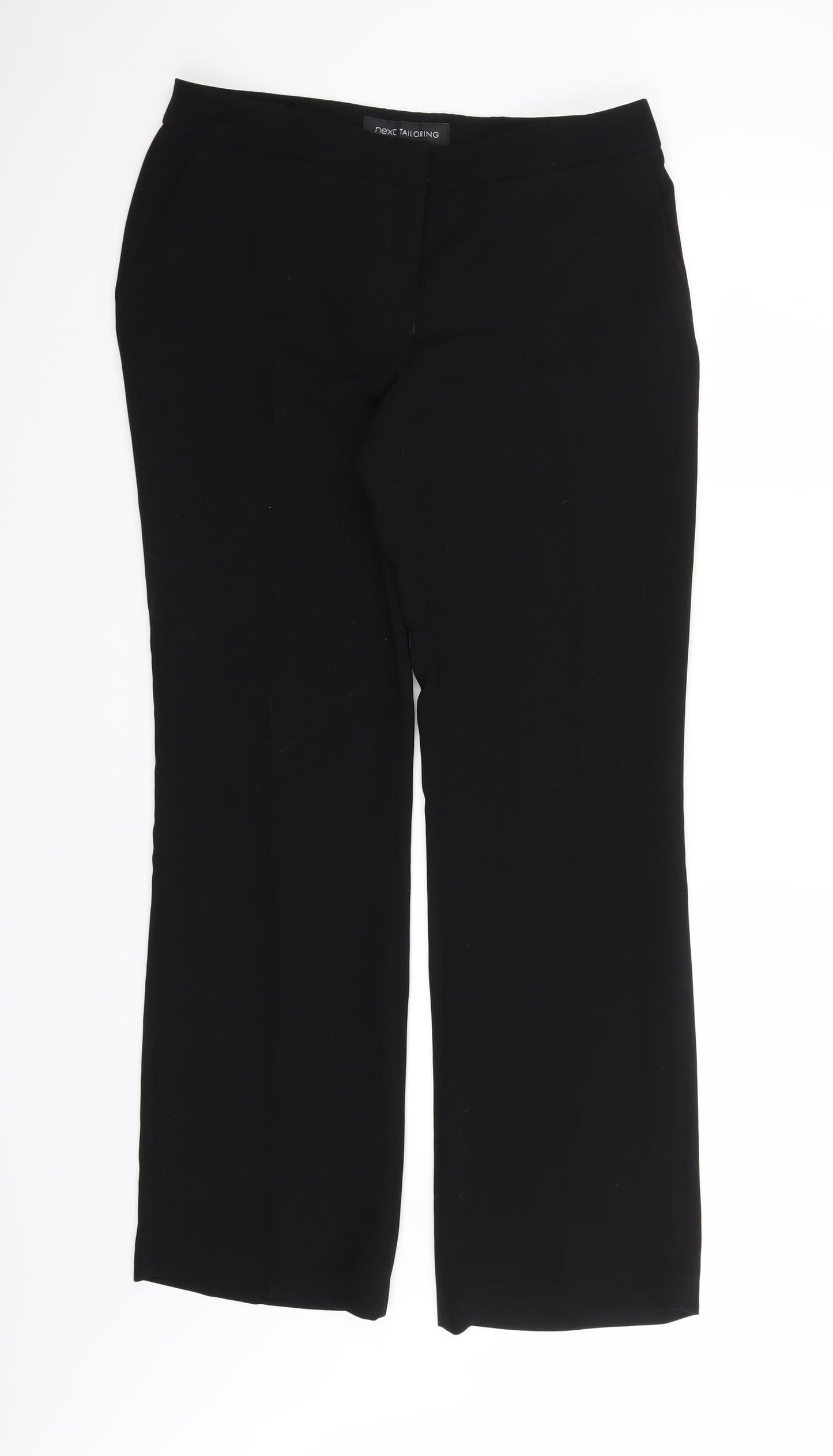 NEXT Womens Black  Rayon Trousers  Size 12 L30 in