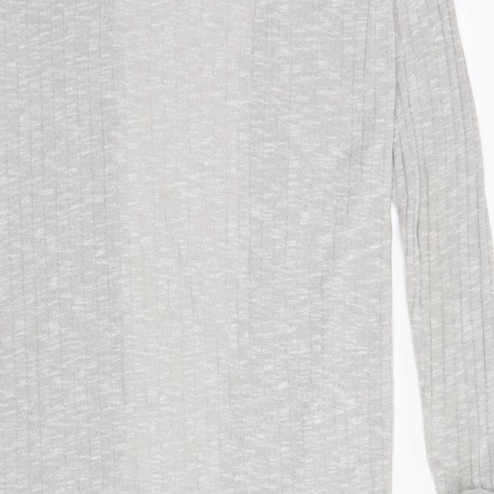 New Look Womens Grey  Knit Cardigan Jumper Size L