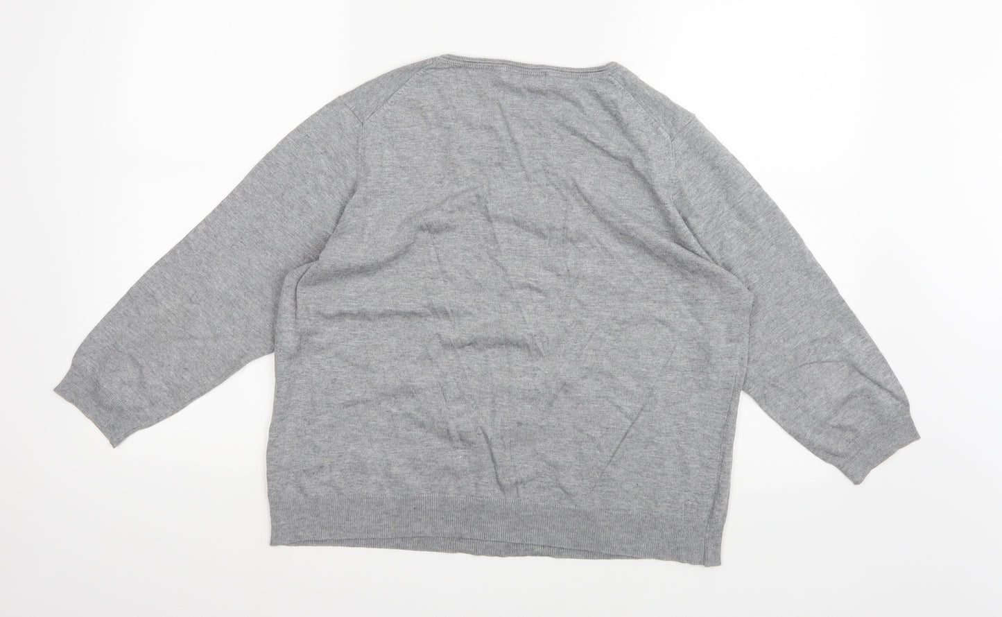 Marks and Spencer Womens Grey  Knit Pullover Jumper Size 22