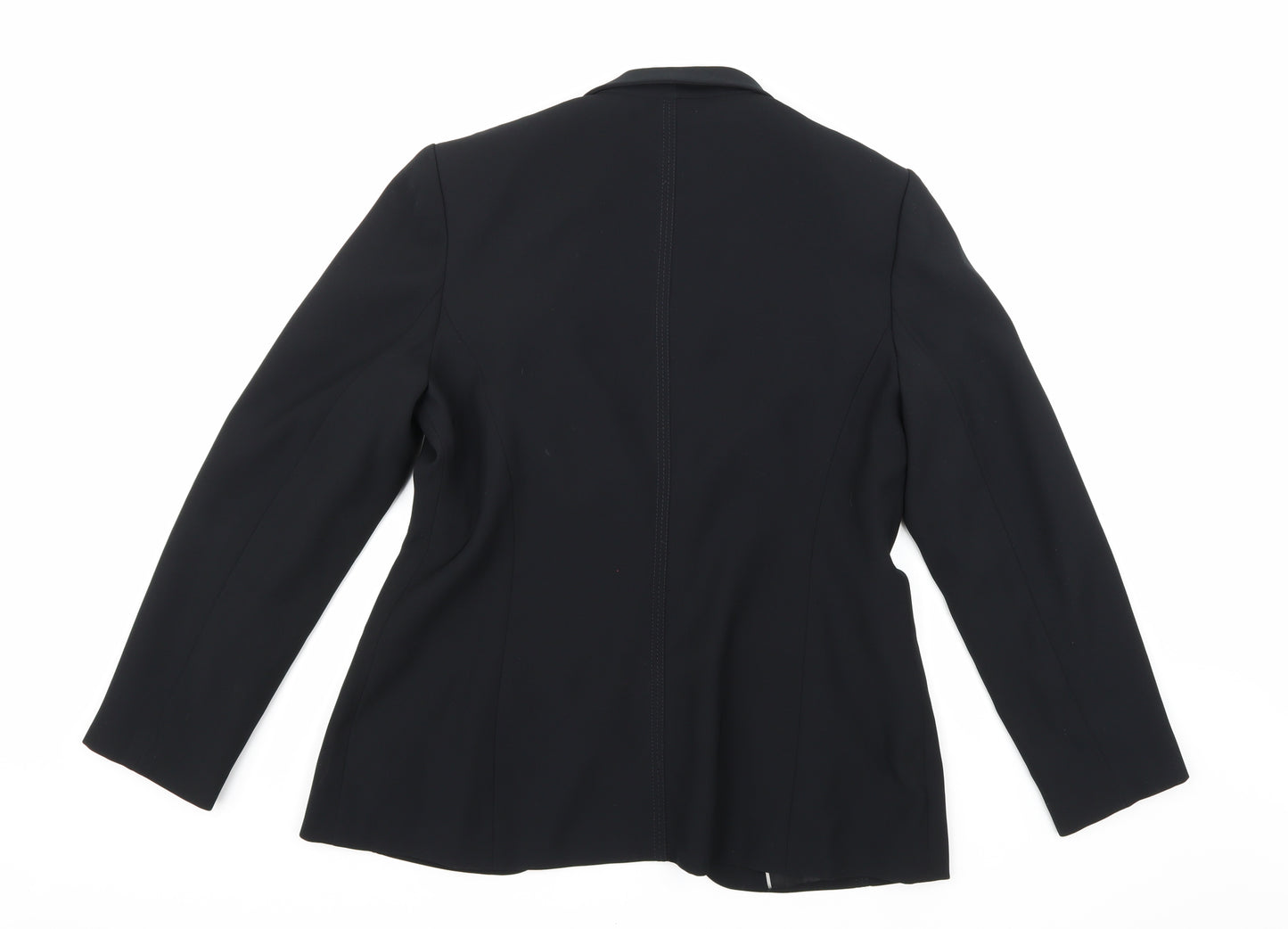 NEXT Womens Black  Rayon Jacket Suit Jacket Size 14