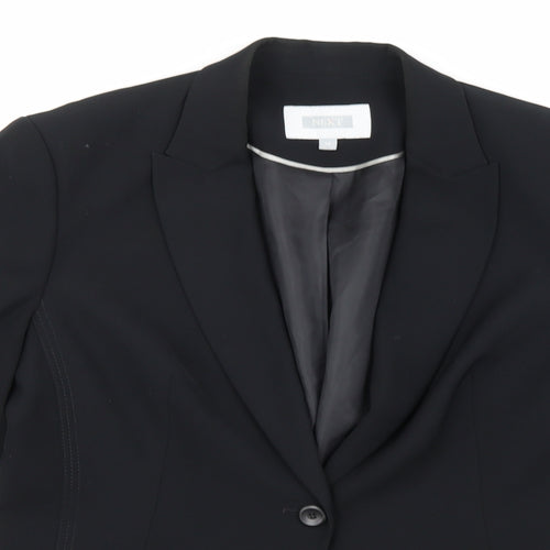 NEXT Womens Black  Rayon Jacket Suit Jacket Size 14