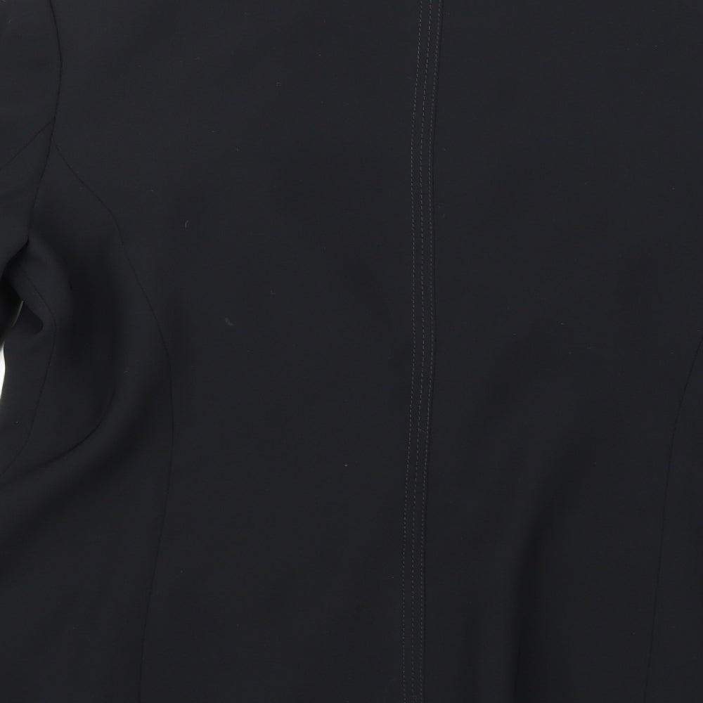 NEXT Womens Black  Rayon Jacket Suit Jacket Size 14