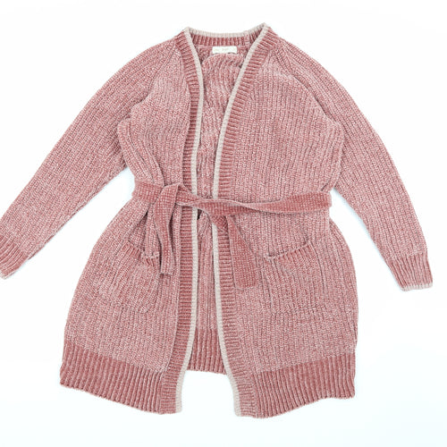 F&F Womens Pink  Knit Cardigan Jumper Size M