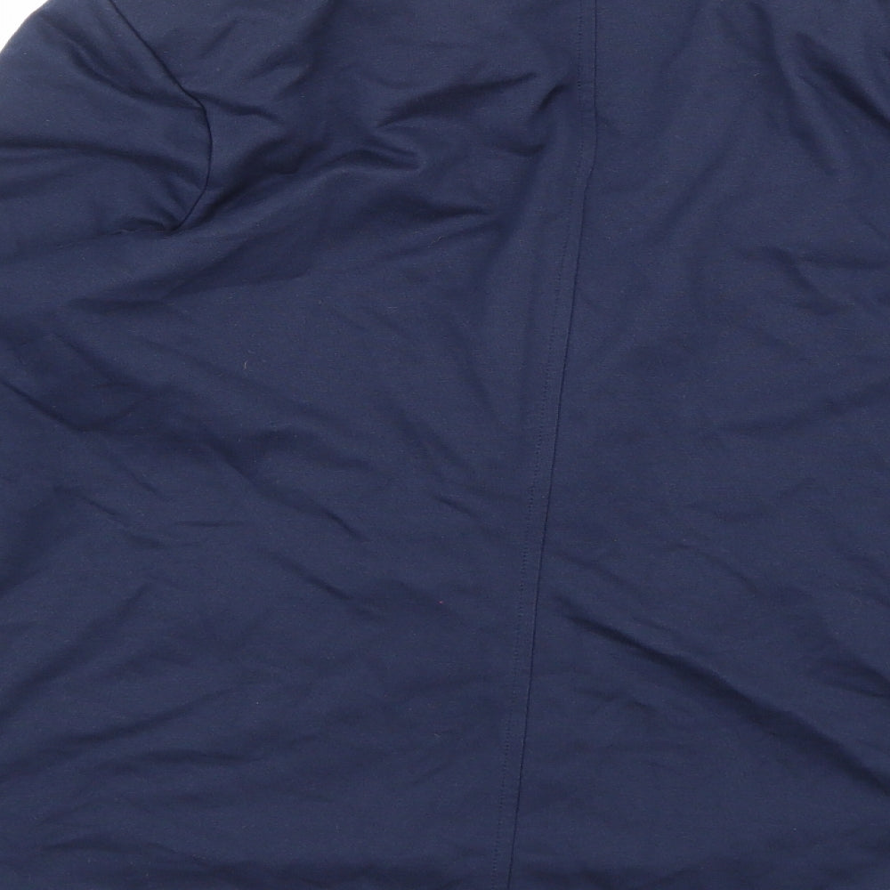 TU Womens Blue Striped  Jacket Blazer Size 10