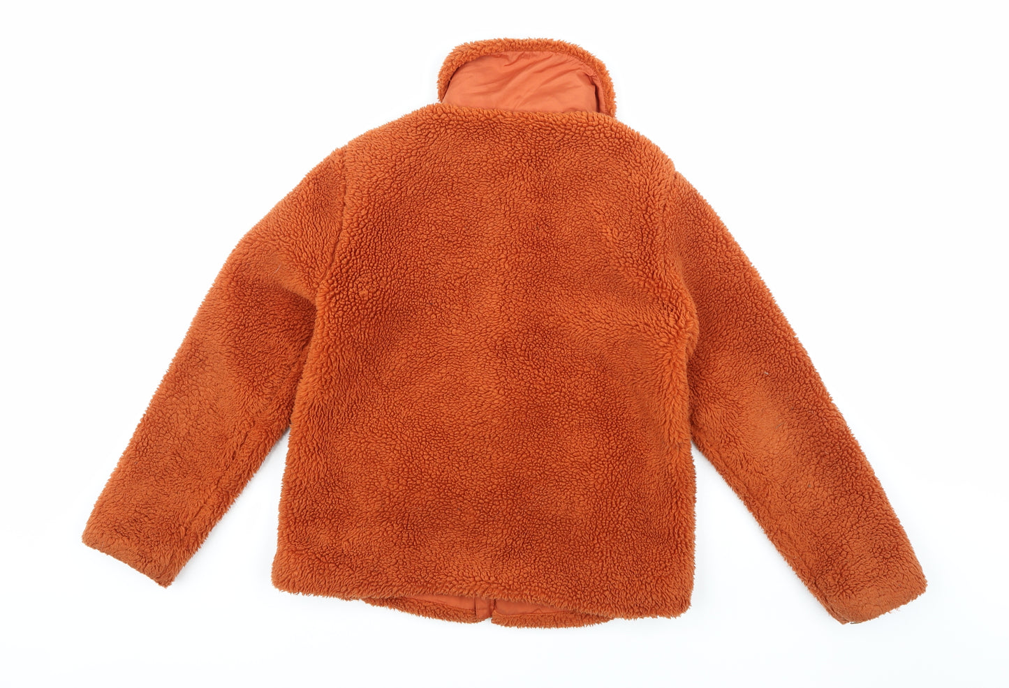 George Girls Orange  Fleece Jacket  Size 11-12 Years