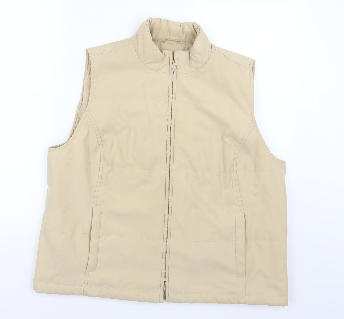 Berkertex Womens Beige   Gilet Jacket Size 20