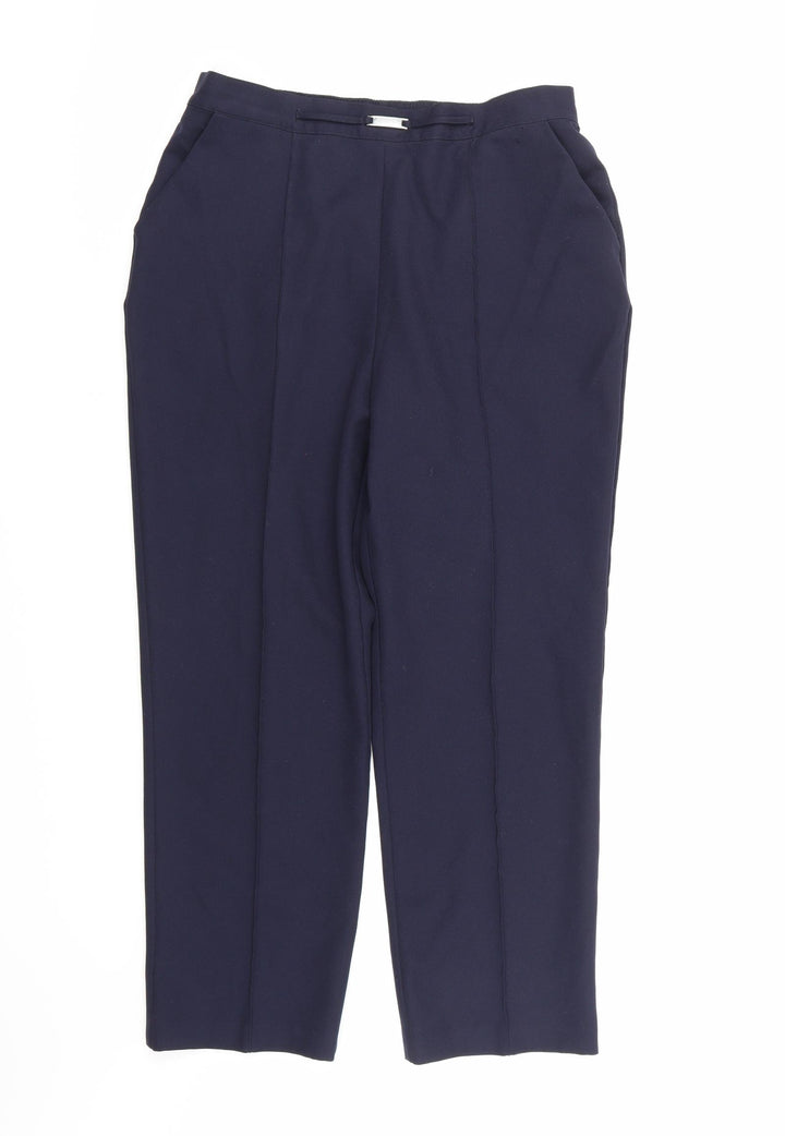 Papaya Womens Blue  Rayon Trousers  Size 12 L24 in