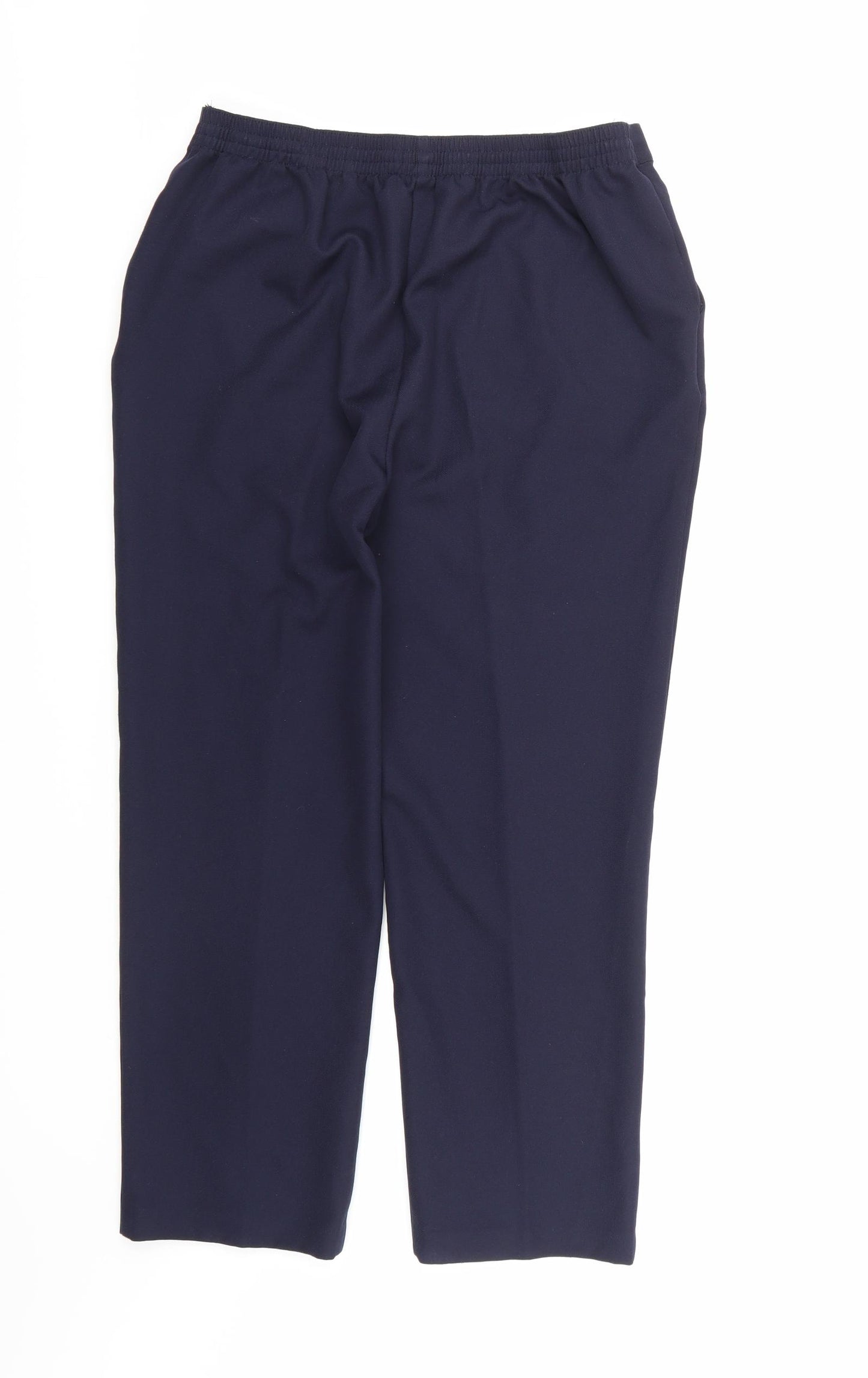 Papaya Womens Blue  Rayon Trousers  Size 12 L24 in