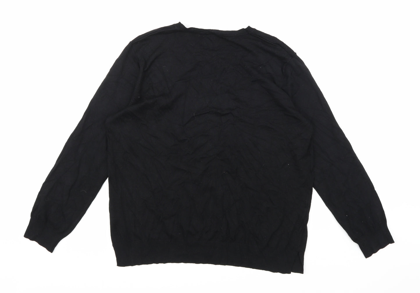 George Womens Black  Knit Pullover Jumper Size 18