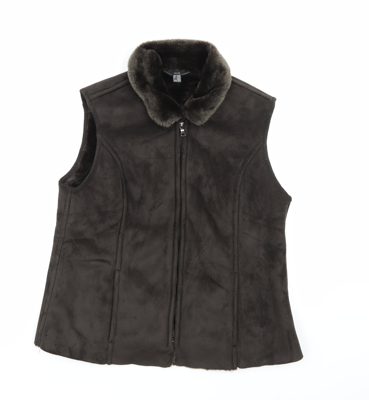TCM Womens Brown   Gilet Coat Size 14