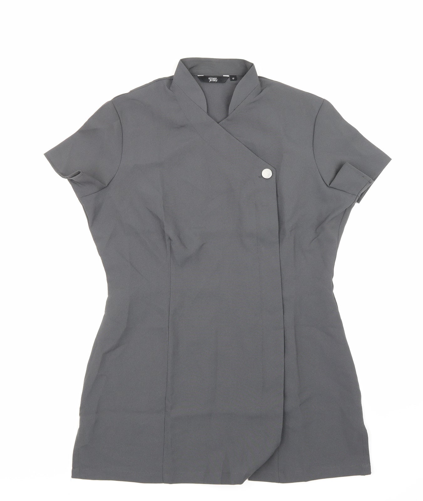 Simon Jersey Womens Grey   Tunic Blouse Size 12