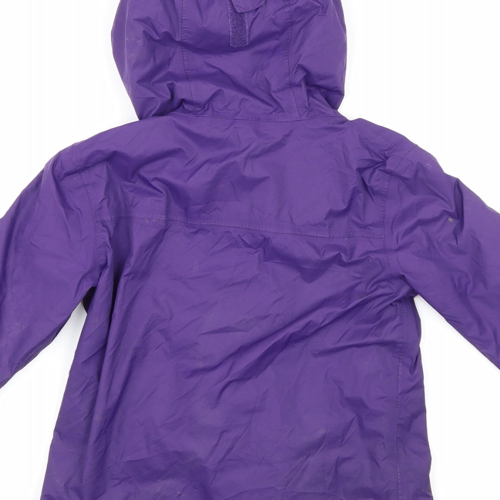 Mountain Warehouse Girls Purple   Anorak Coat Size 5-6 Years