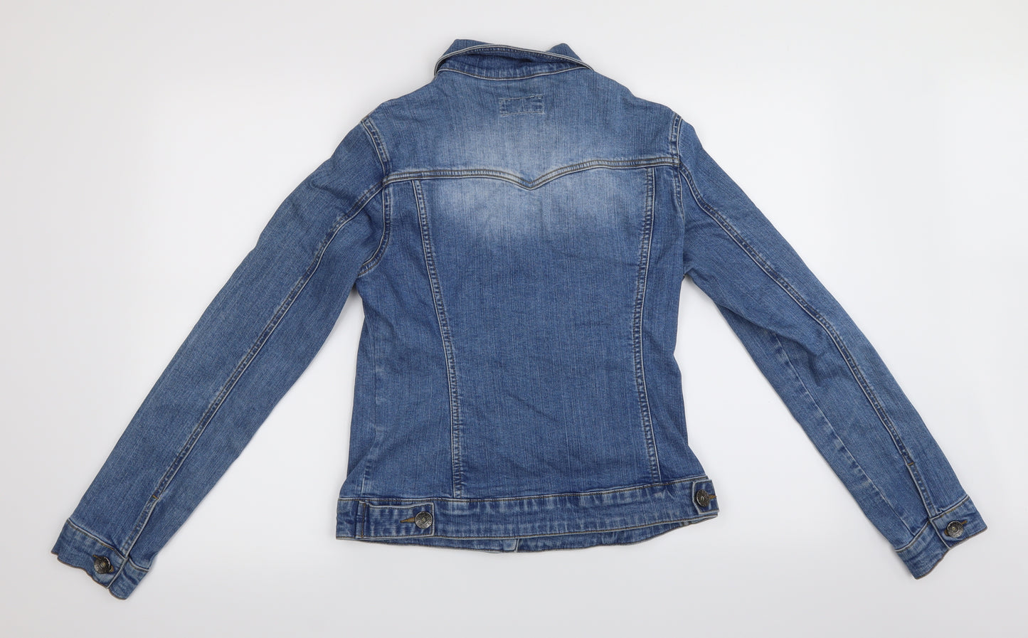 Rick Cardona Womens Blue   Overcoat Coat Size 10