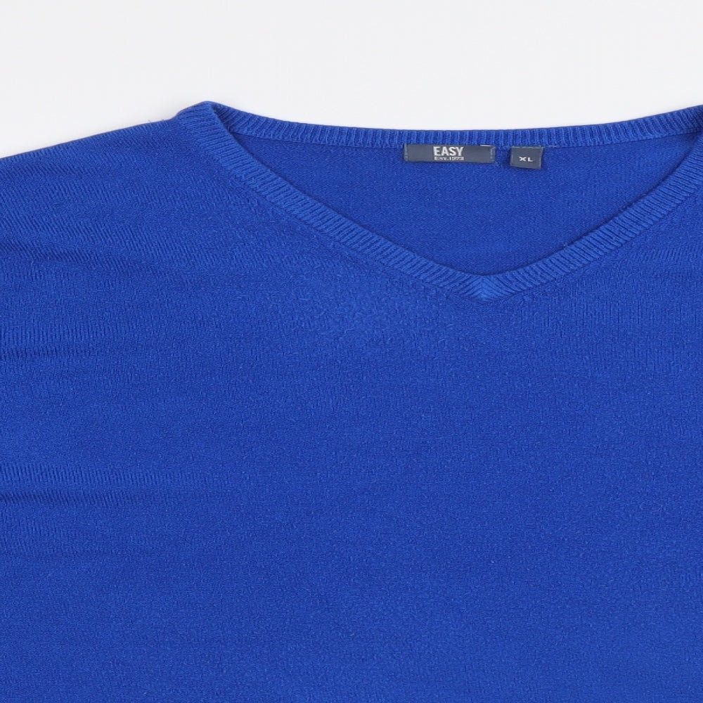 Easy Mens Blue   Pullover Sweatshirt Size XL