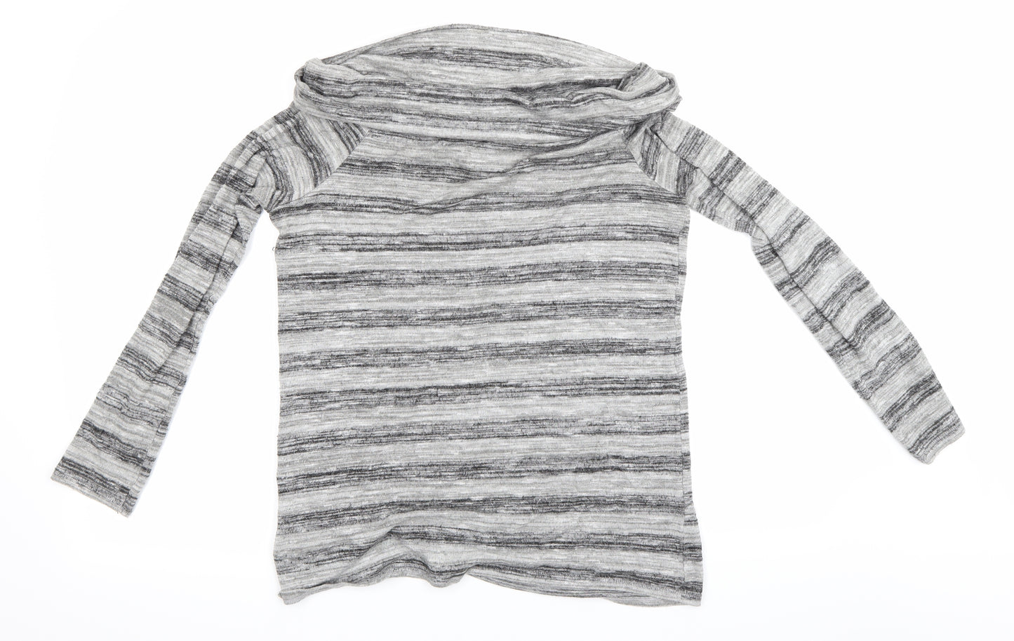 Papaya Womens Grey Striped  Pullover Jumper Size 10