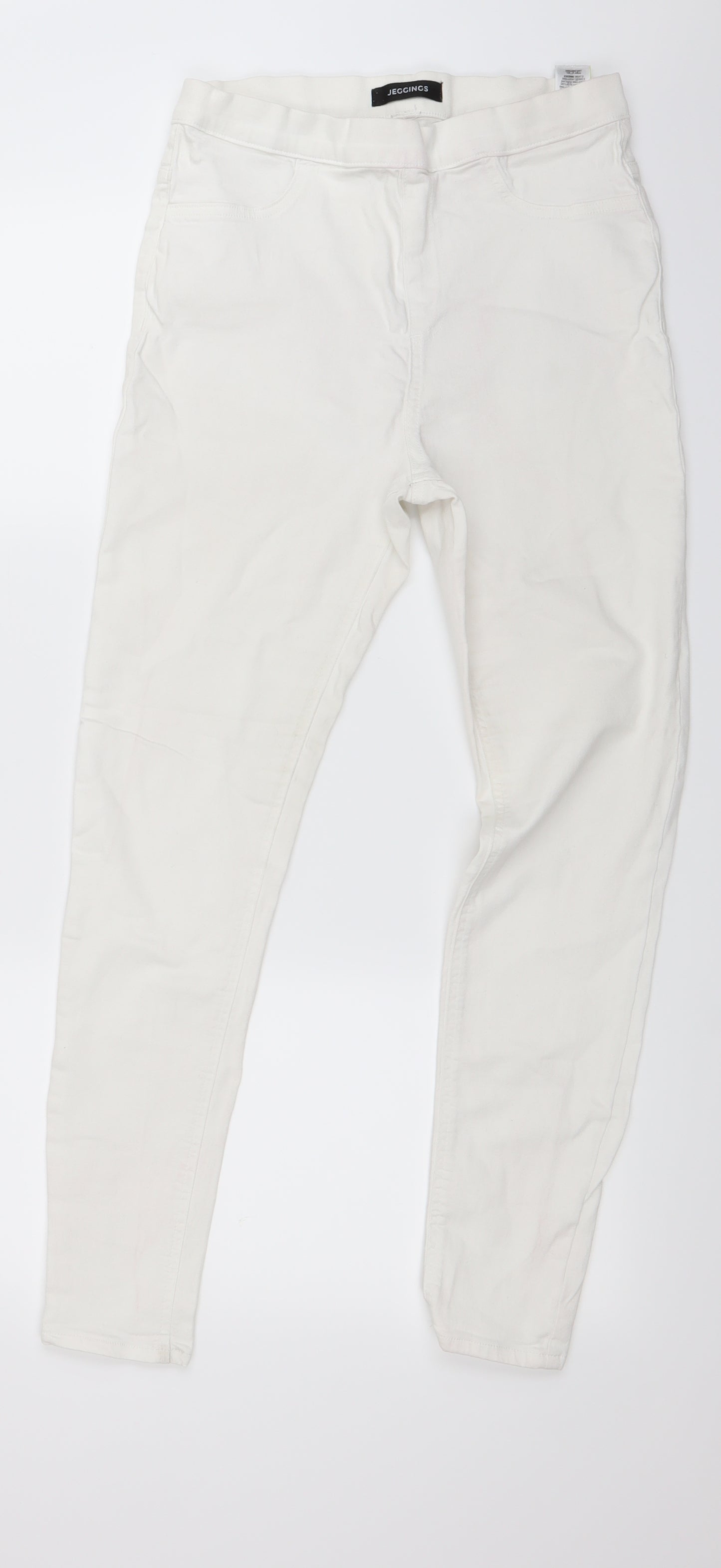 M&S Womens White   Jegging Leggings Size 12 L26 in