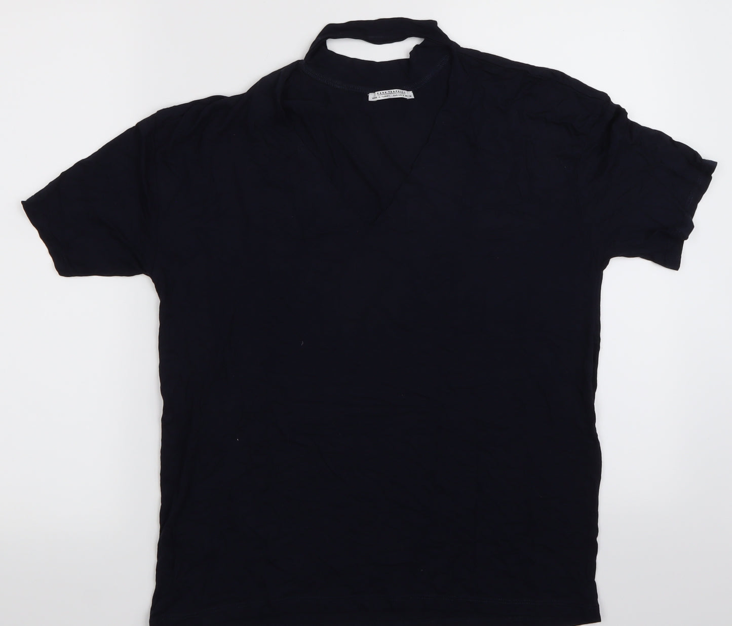 Zara Trafaluc Womens Blue   Basic T-Shirt Size 6