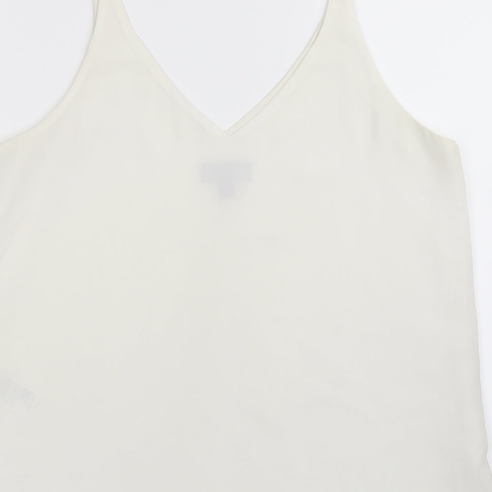 Topshop Womens White   Basic Tank Size 10