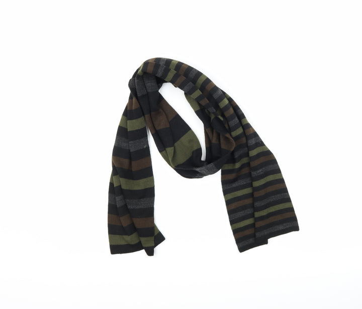 Preworn Mens Brown Striped  Scarf  One Size