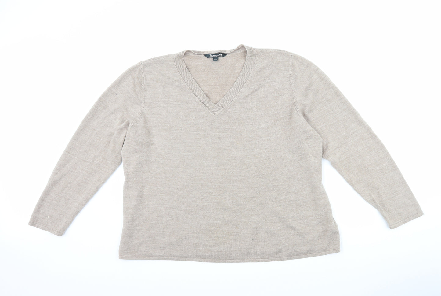 Bonmarché Womens Brown   Pullover Jumper Size 24