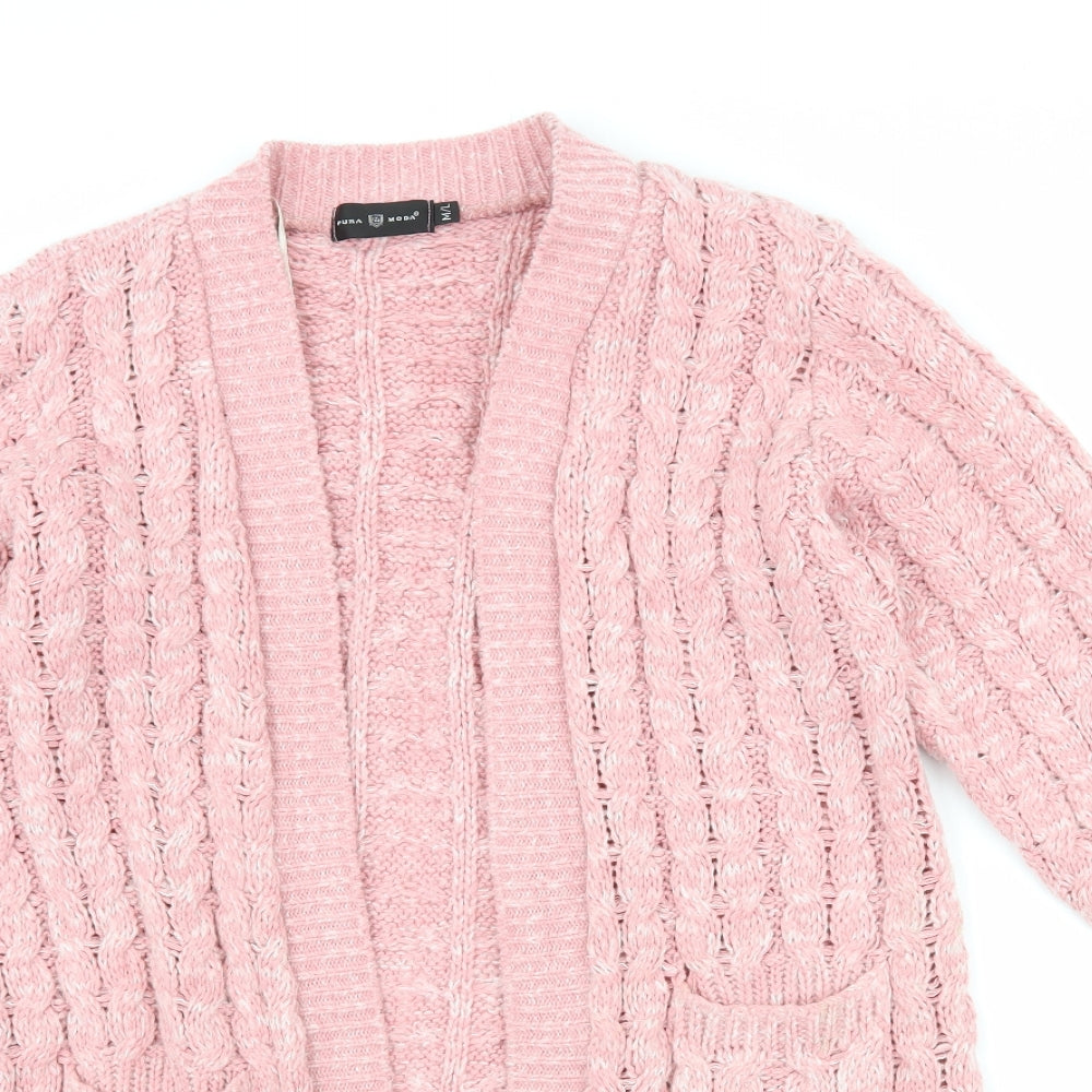 Pure Moda Womens Pink   Cardigan Jumper Size M