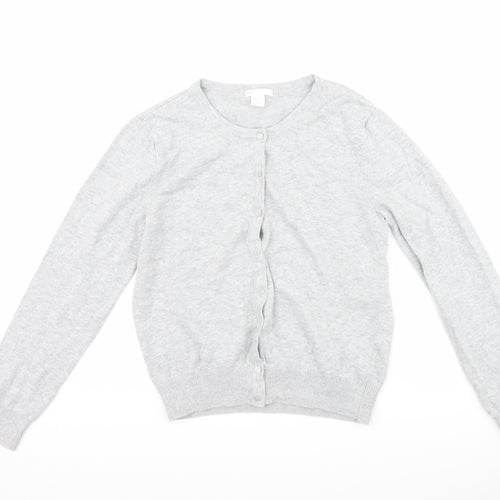 H&M Womens Grey   Cardigan Jumper Size M