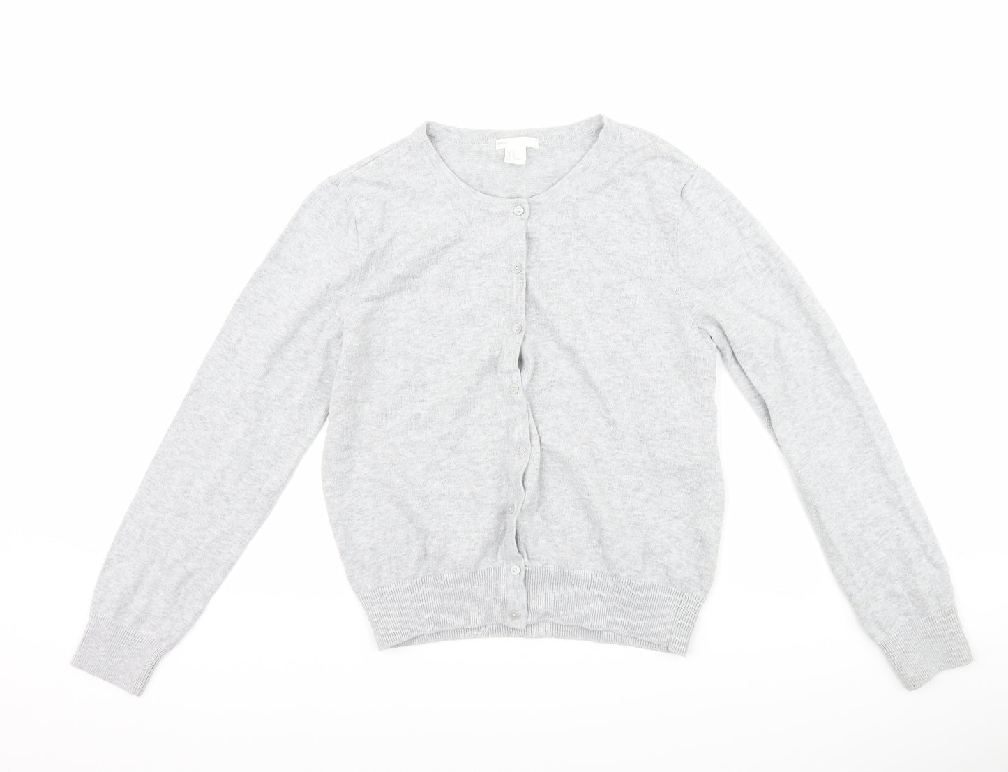 H&M Womens Grey   Cardigan Jumper Size M