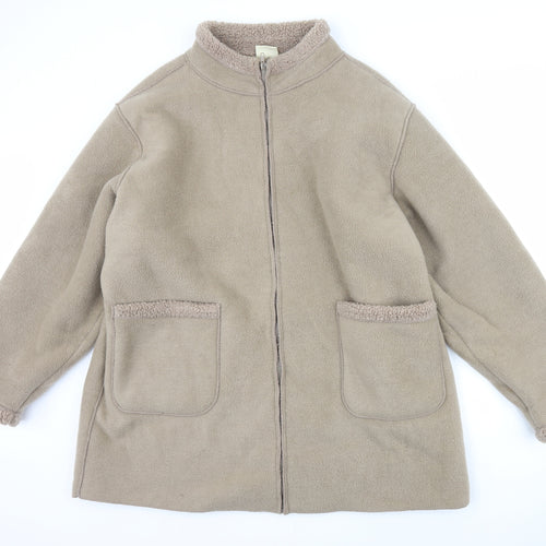 Unity Womens Brown  Fleece Jacket  Size 22