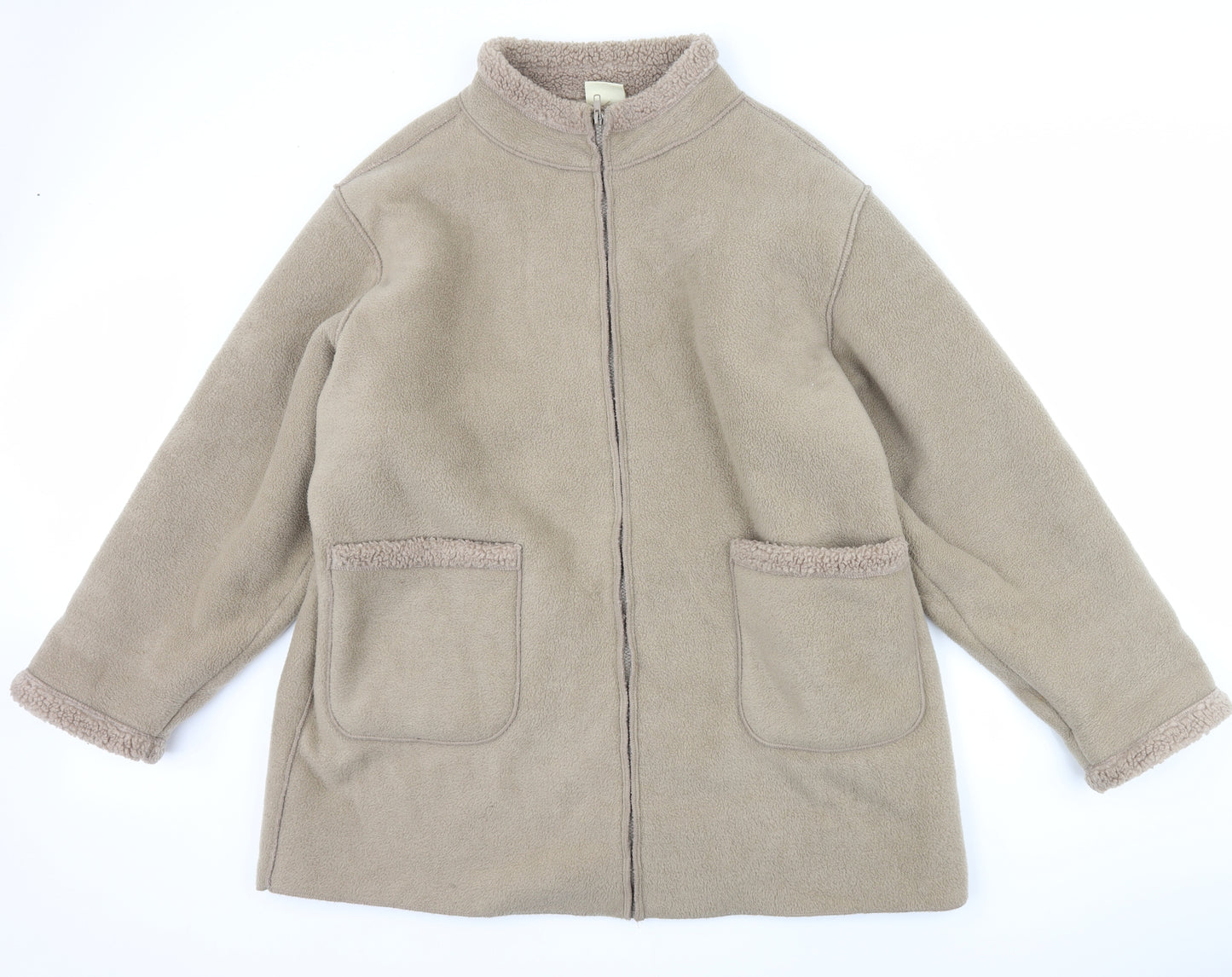 Unity Womens Brown  Fleece Jacket  Size 22