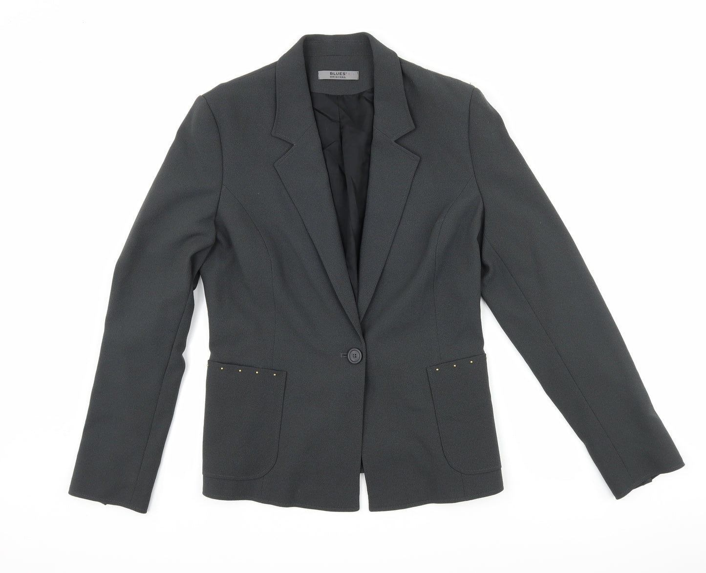 blues collection Womens Grey   Jacket Suit Jacket Size 10