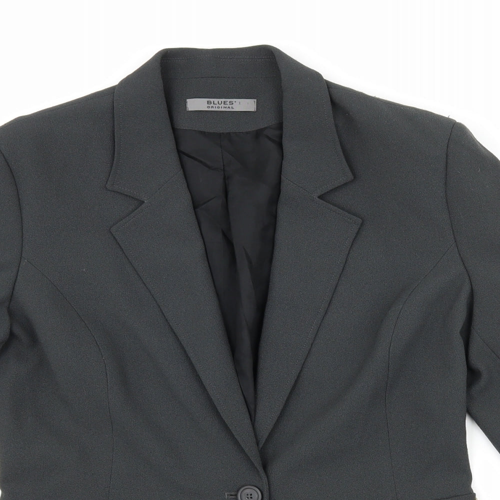 blues collection Womens Grey   Jacket Suit Jacket Size 10