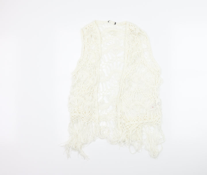 F&F Womens White   Cardigan Jumper Size S