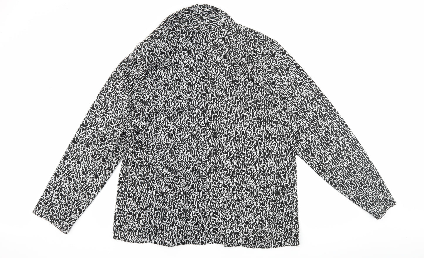 George Womens Black Geometric  Jacket  Size 20
