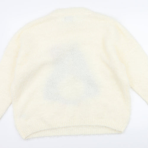 Papaya Womens White   Pullover Jumper Size XL  - Christmas Penguin