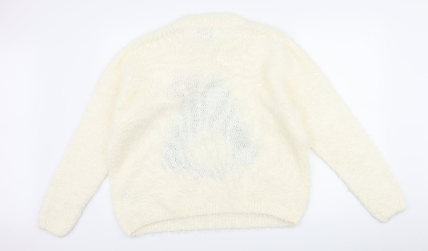 Papaya Womens White   Pullover Jumper Size XL  - Christmas Penguin