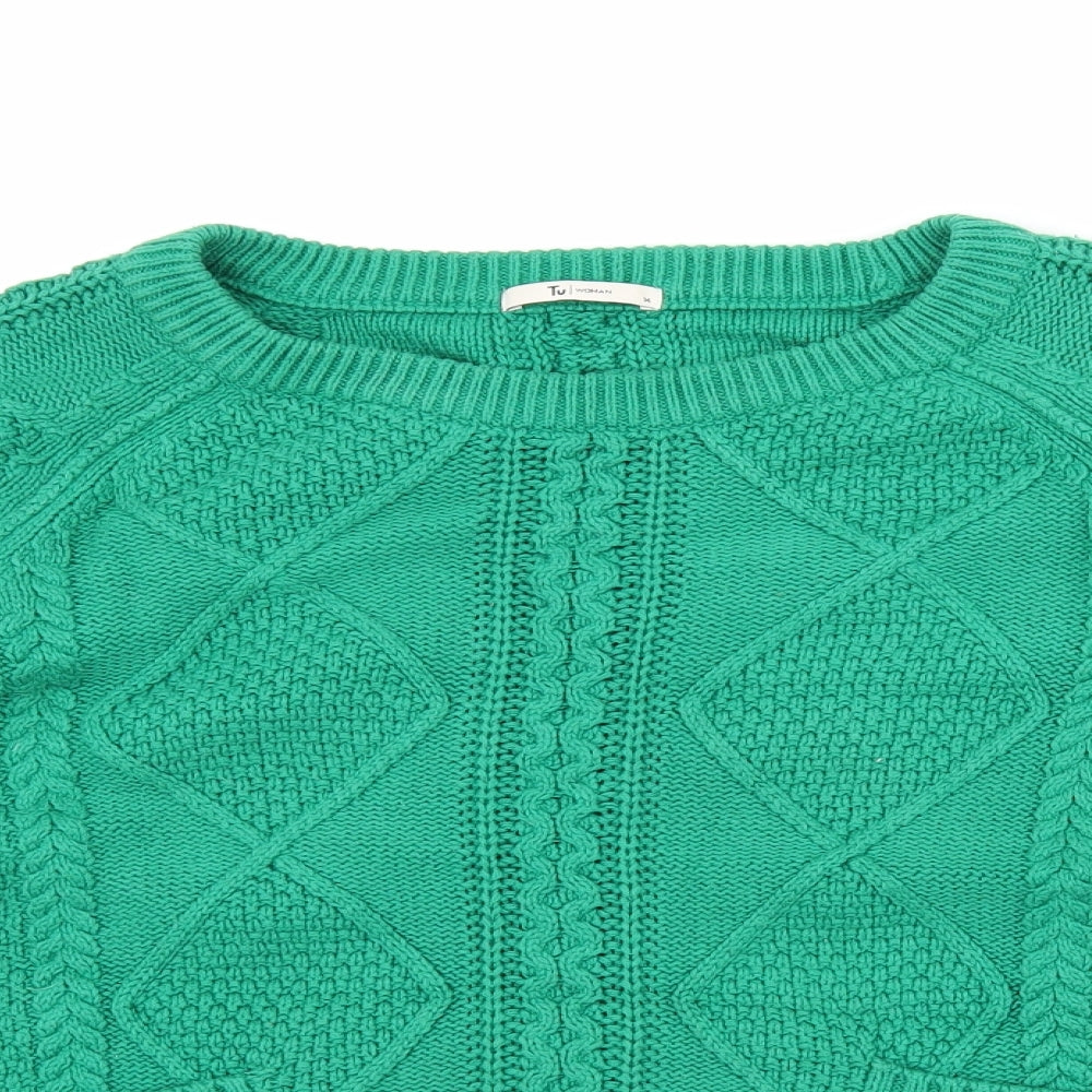 TU Womens Green   Pullover Jumper Size 14