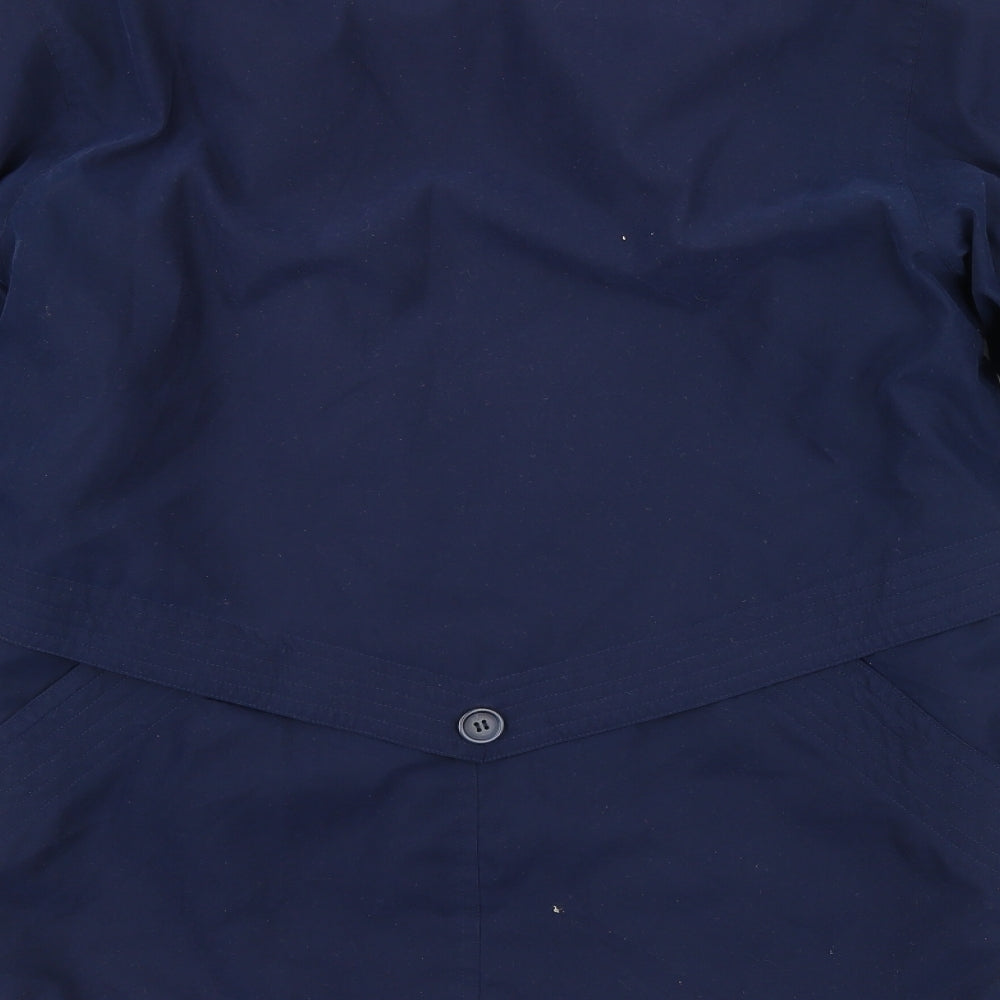 style file Womens Blue   Overcoat Coat Size 10
