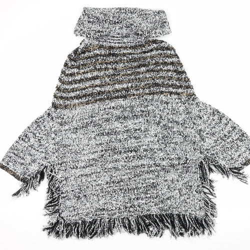 QUING Womens Black   Jacket Poncho One Size