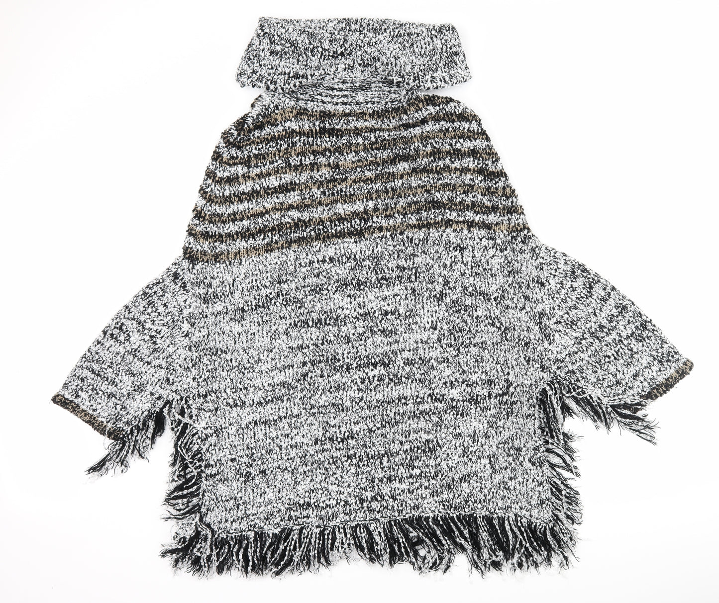 QUING Womens Black   Jacket Poncho One Size