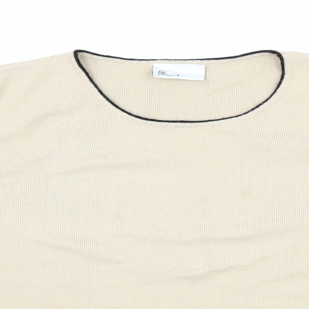 BHS Womens Beige   Basic T-Shirt Size 18