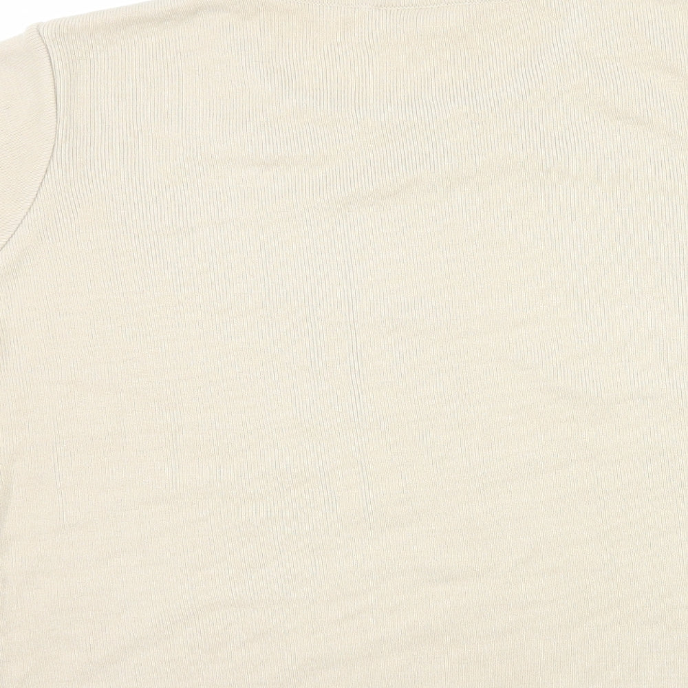 BHS Womens Beige   Basic T-Shirt Size 18
