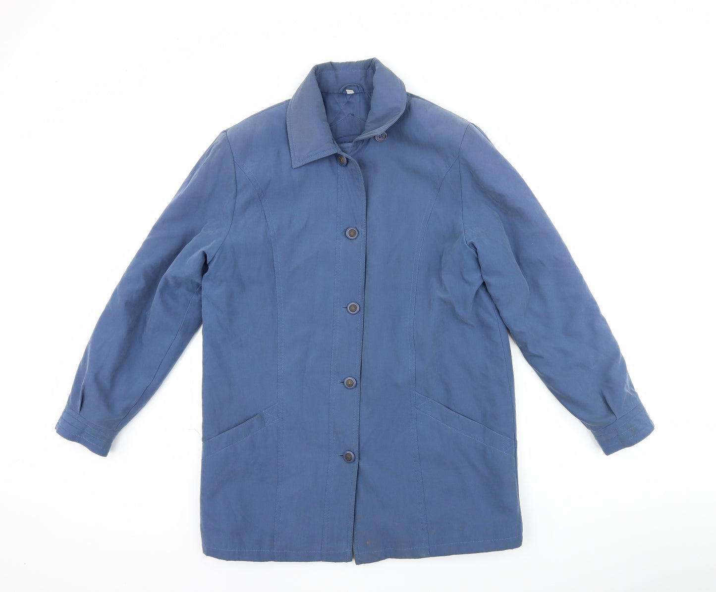 JBC Collection Womens Blue   Overcoat Coat Size 10