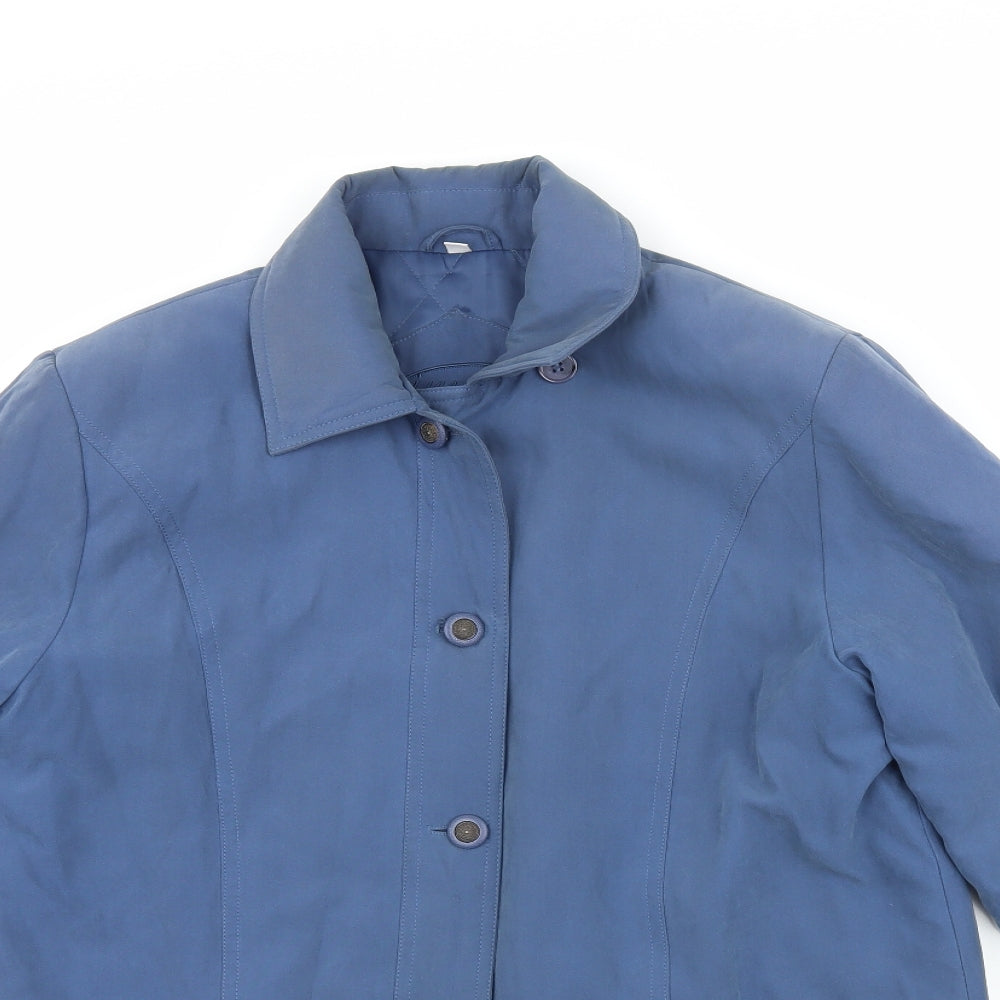 JBC Collection Womens Blue   Overcoat Coat Size 10