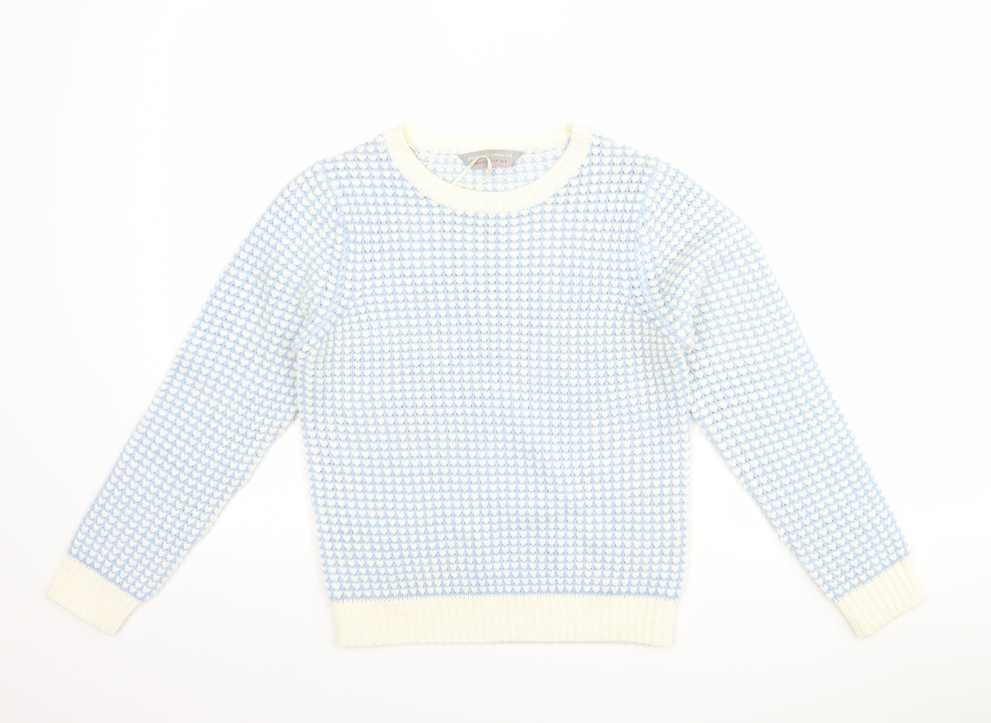 Dorothy Perkins Womens Blue Polka Dot  Pullover Jumper Size 8