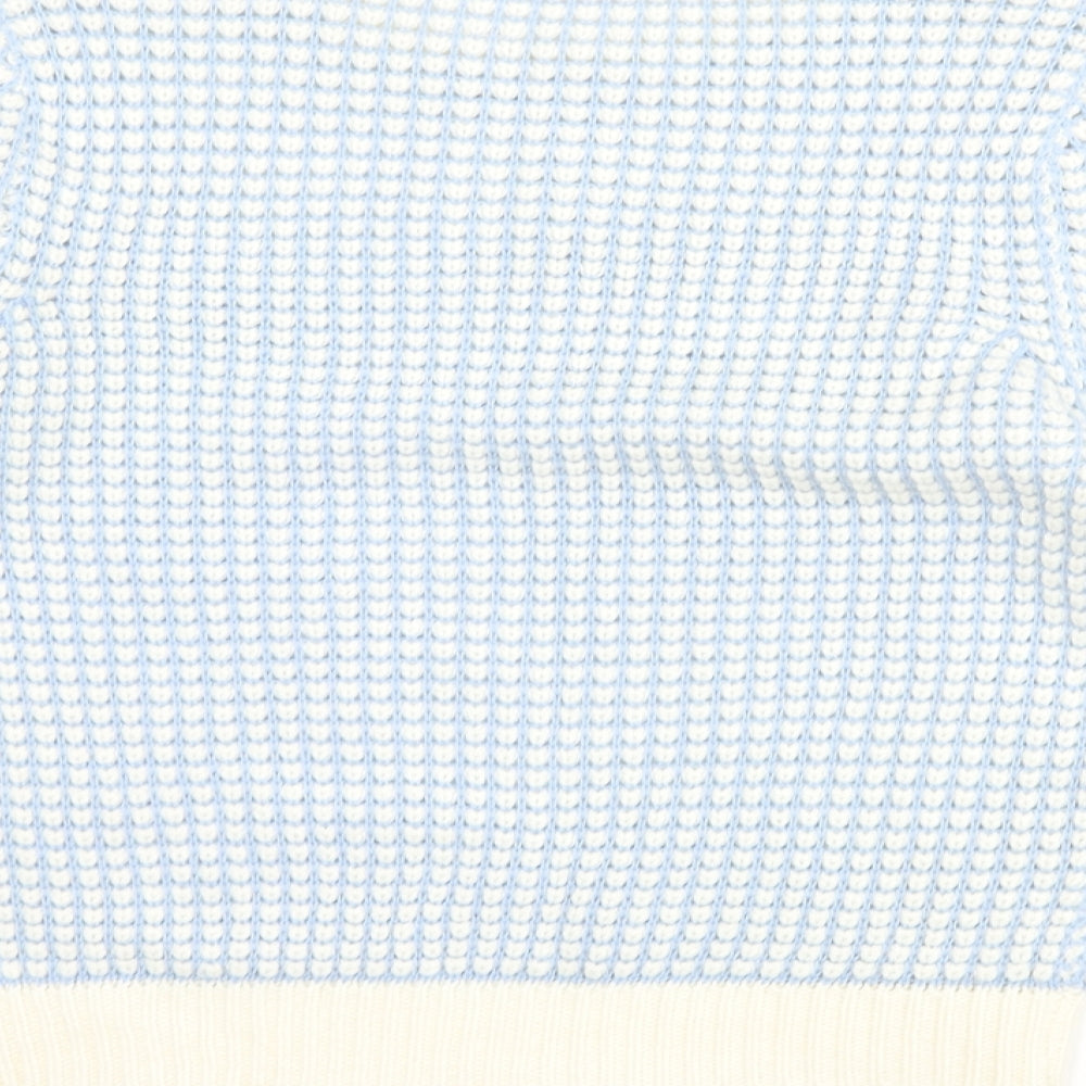 Dorothy Perkins Womens Blue Polka Dot  Pullover Jumper Size 8