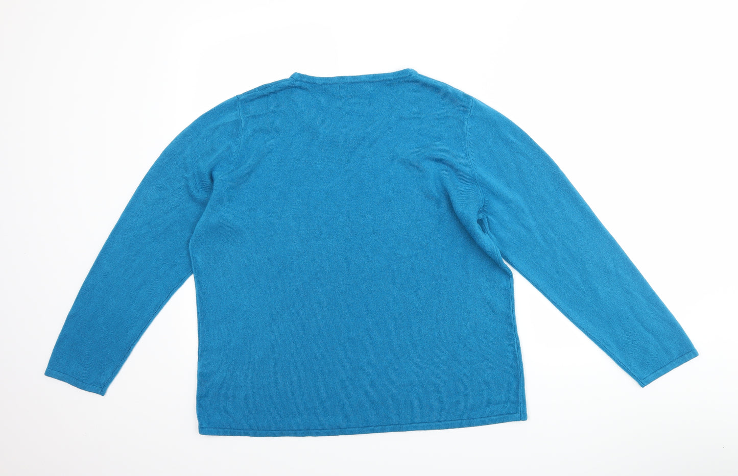 bm Collection Womens Blue   Pullover Jumper Size L