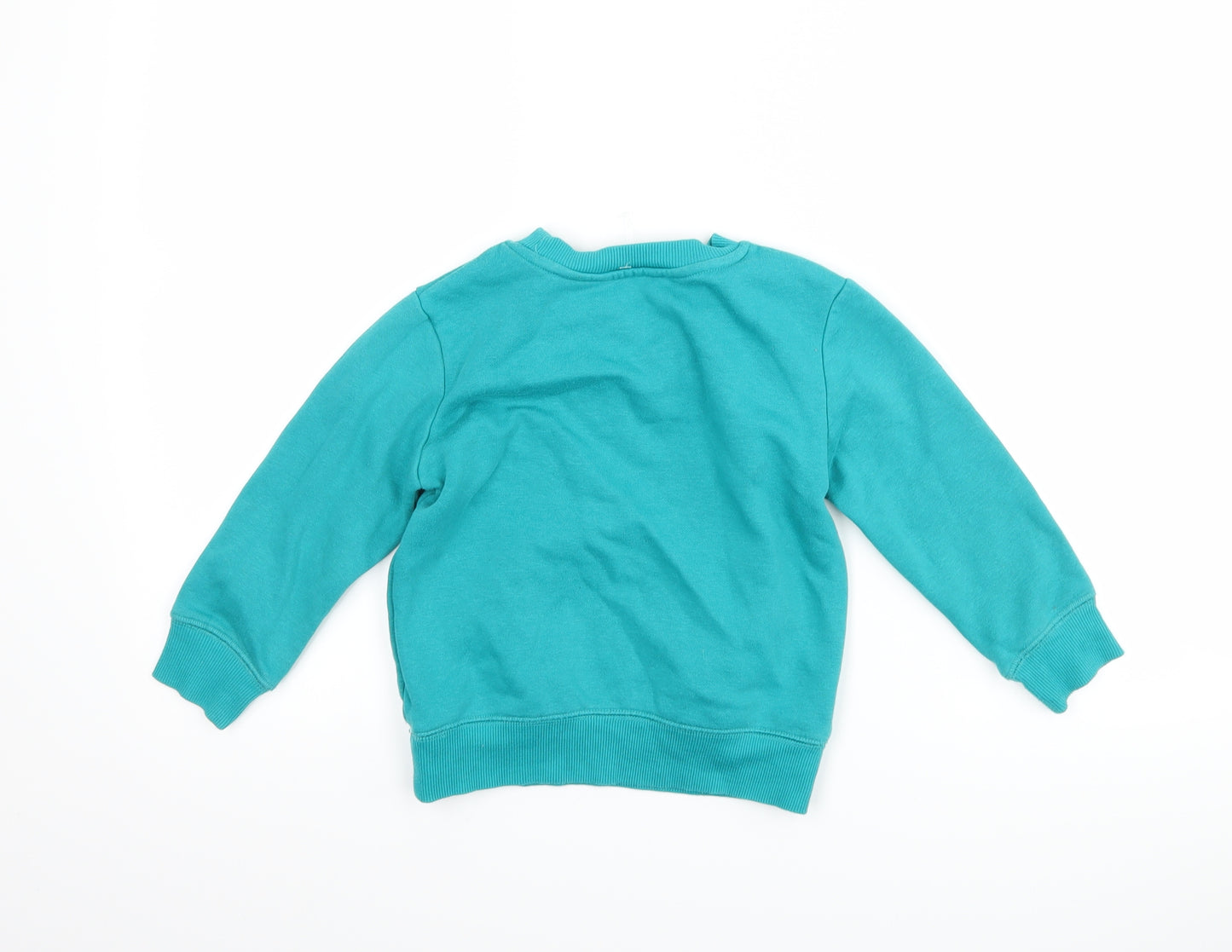 George Boys Blue   Pullover Sweatshirt Size 3-4 Years  - slogan