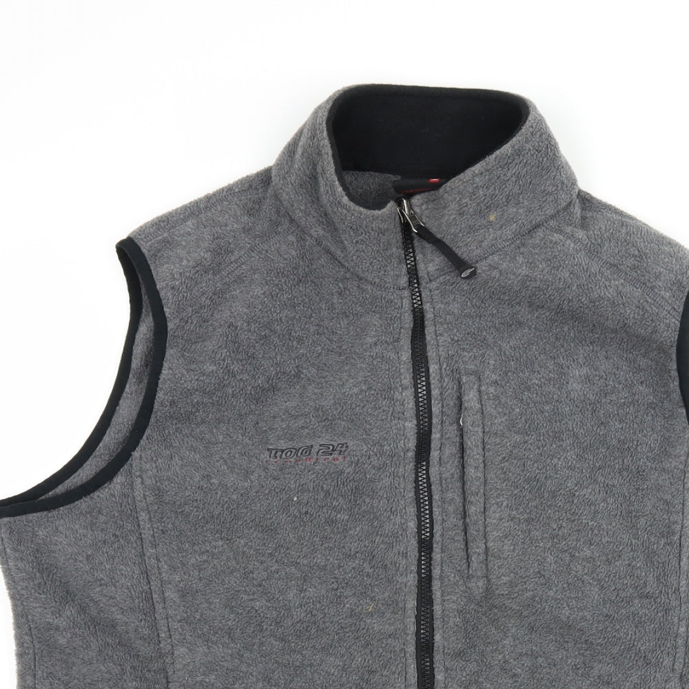 Tog24 Mens Grey  Fleece Gilet Jacket Size L