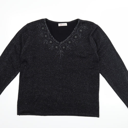 Bonmarché Womens Black   Pullover Jumper Size M